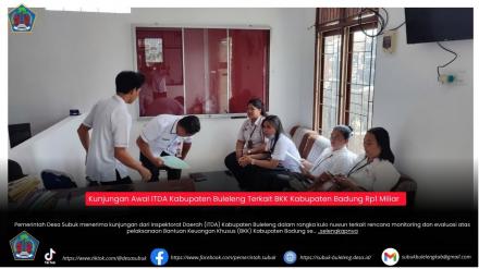 Kunjungan Awal ITDA Kabupaten Buleleng Terkait BKK Kabupaten Badung Rp1 Miliar
